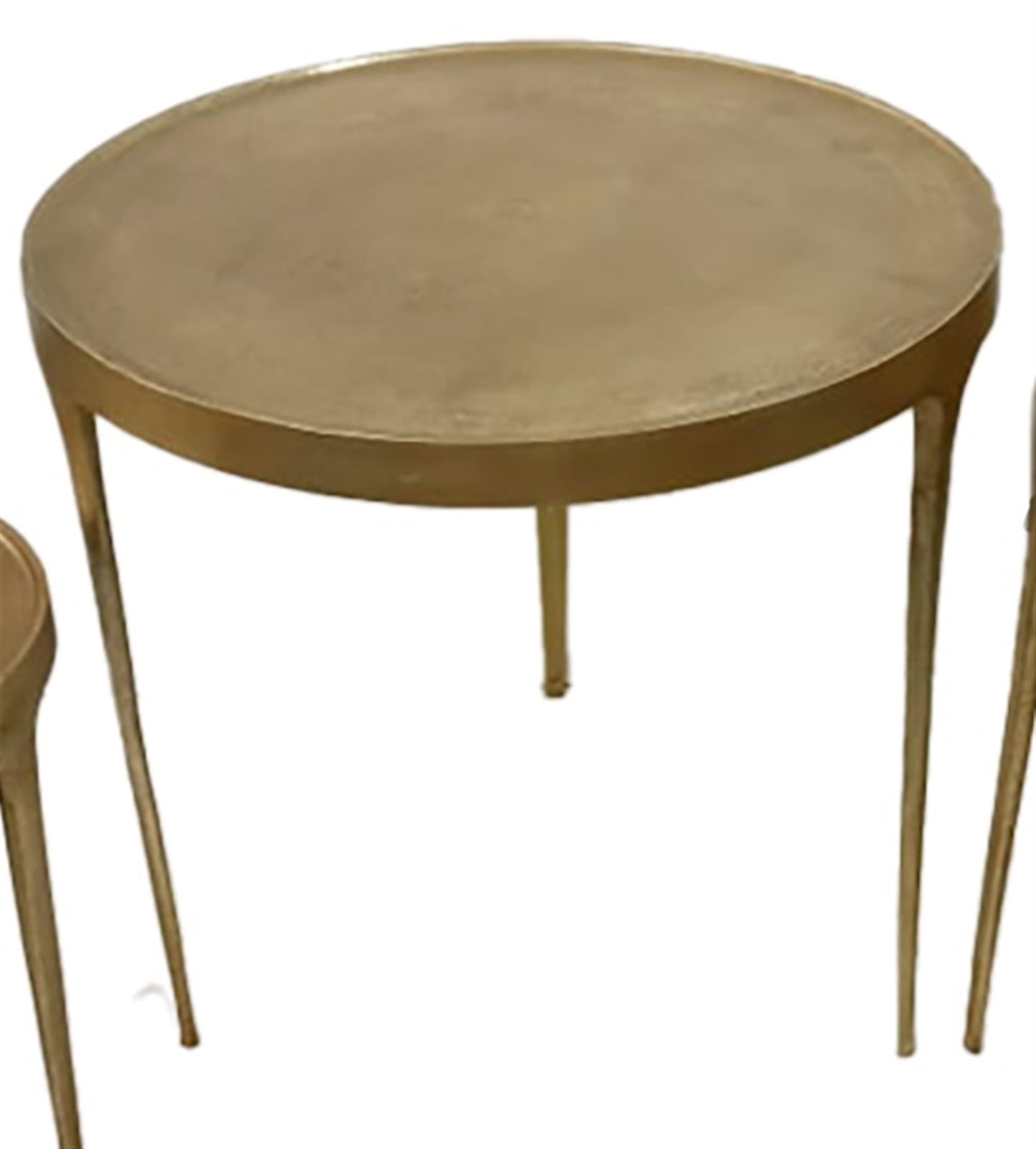 LARGE CAST ALUMINUM BRASS ANTIQUE TABLE