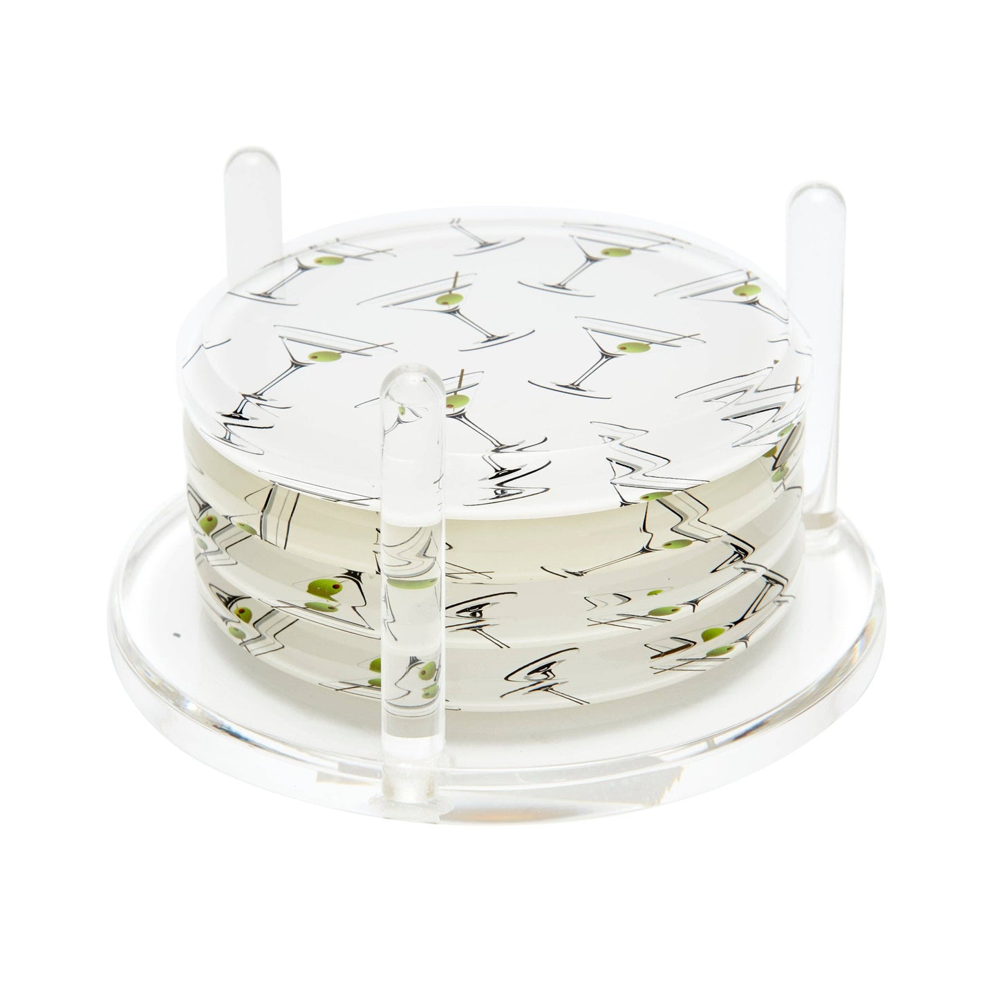 DRINK COASTERS - MARTINI GLASS