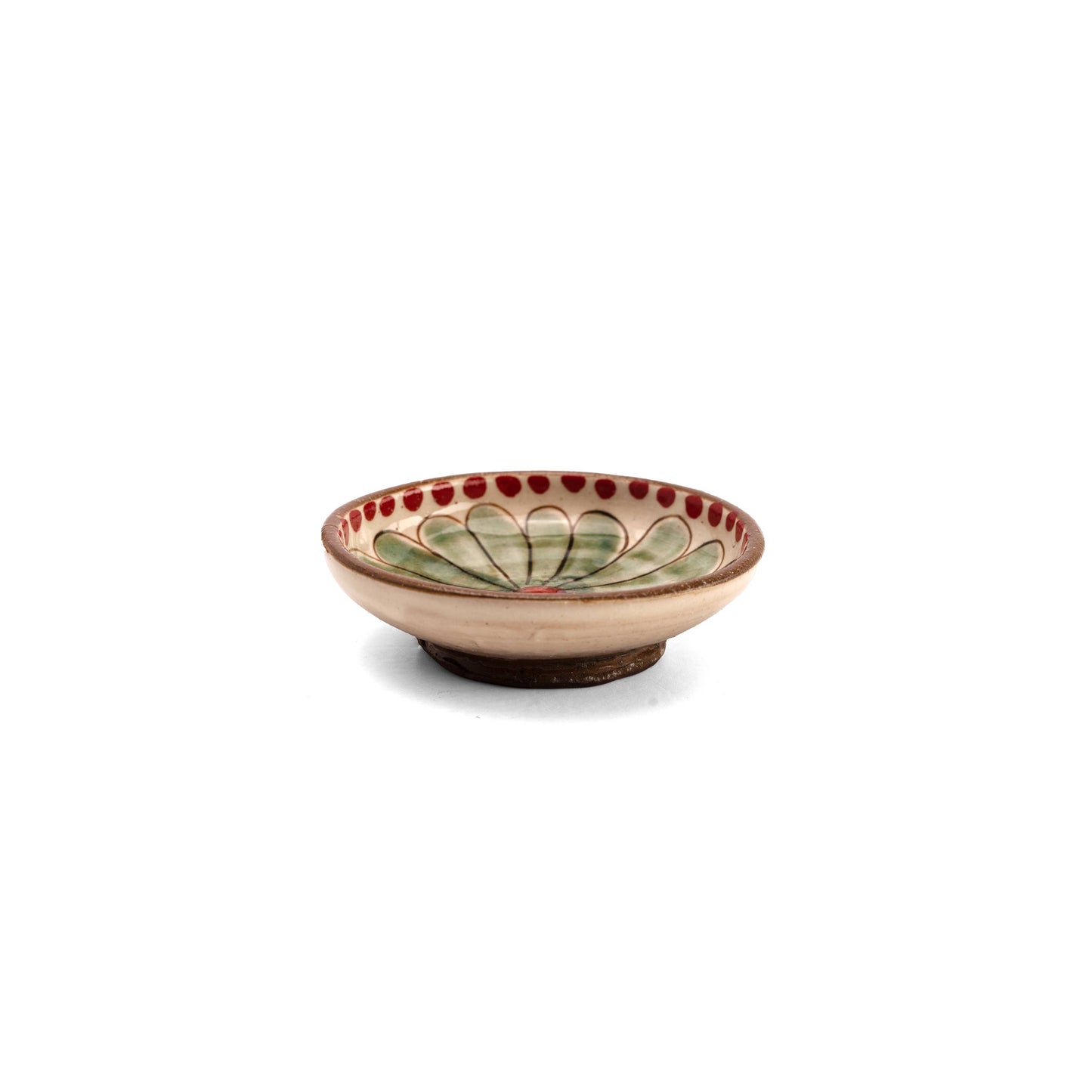 Daisy Mini Ceramic Plate: Red