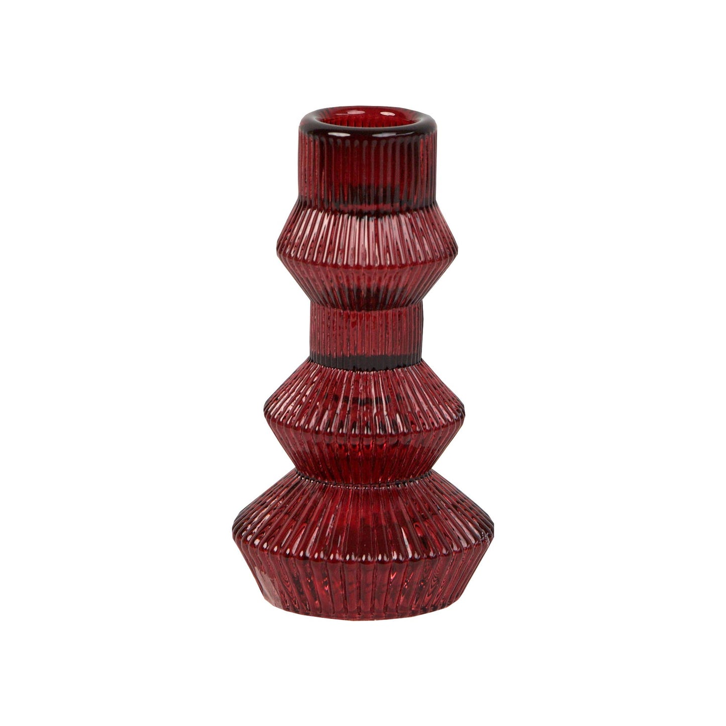 Ribbed 3-Tier Candle Holders
