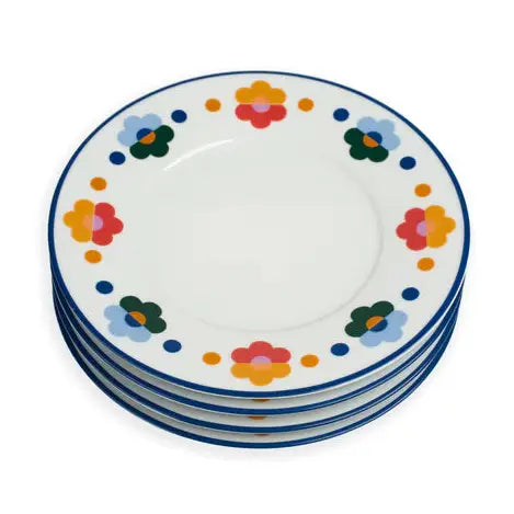 Floral Porcelain Salad Plate