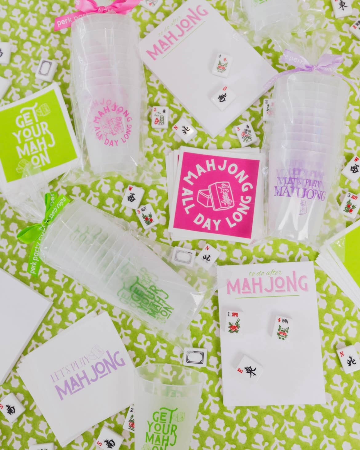 Mahjong All Day Long Reusable Frost Flex Cups