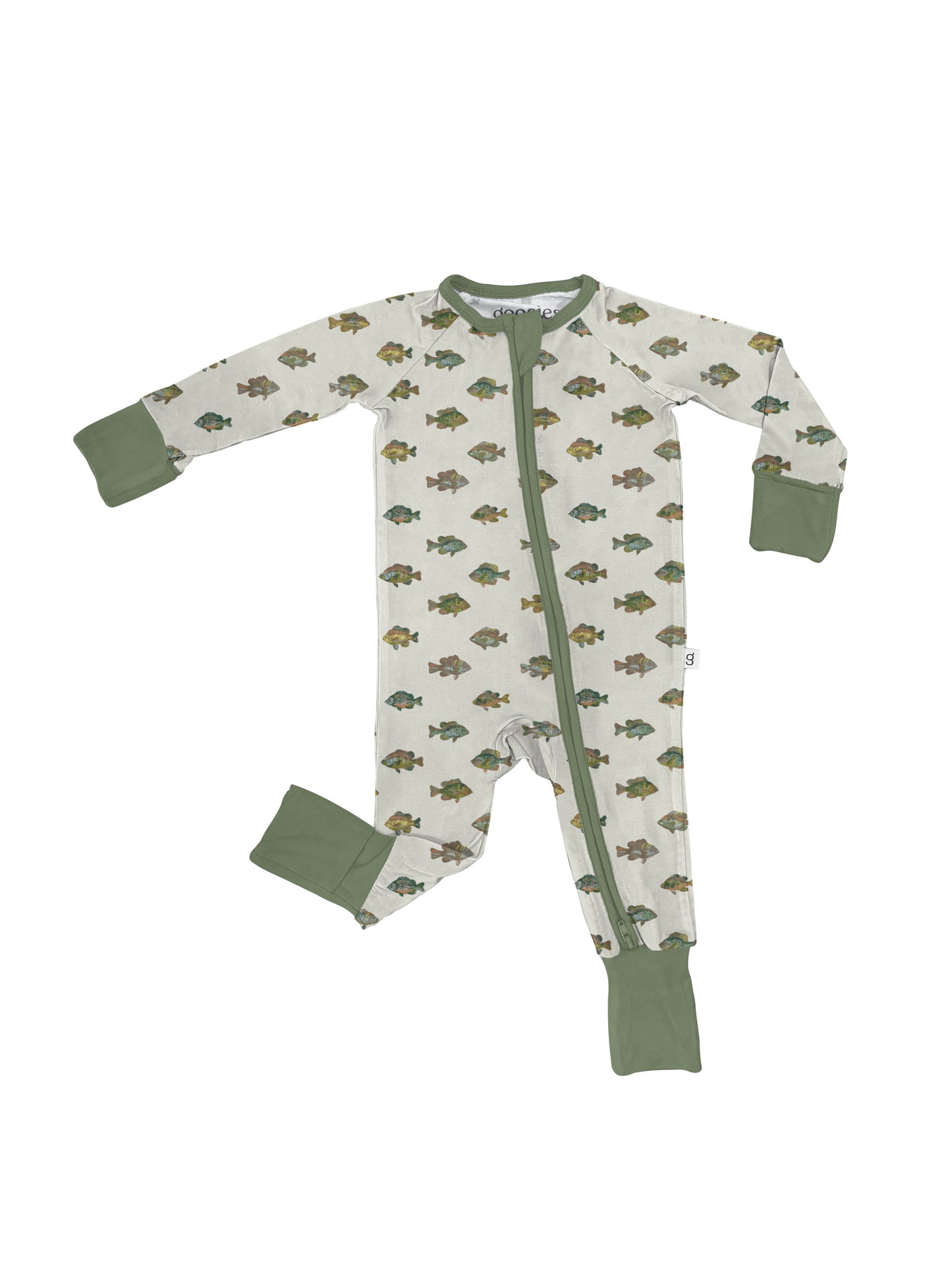 Lake Fish - Convertible Zip PJs: 12-18 months