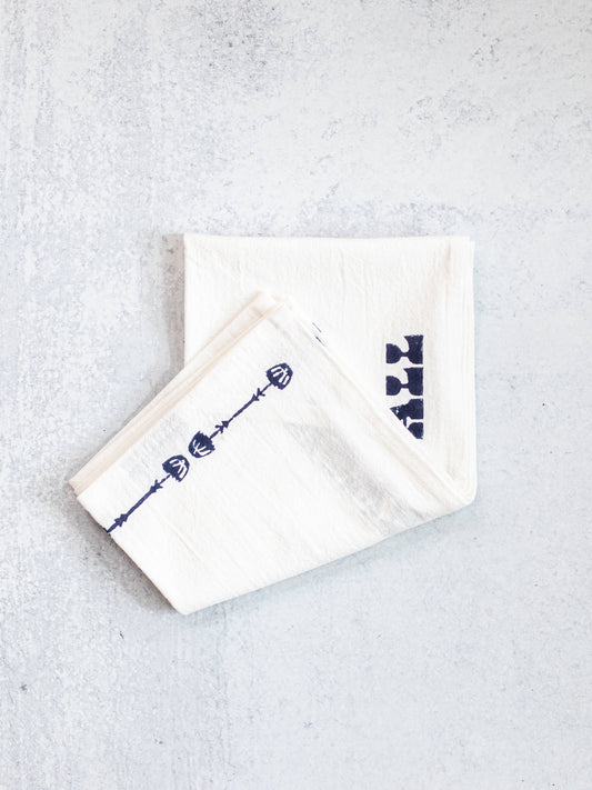 Tea Towel - Howdy, Navy