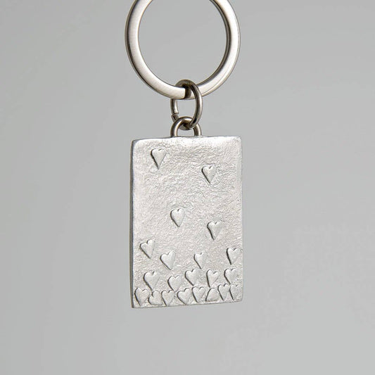 Floating Hearts Key Ring