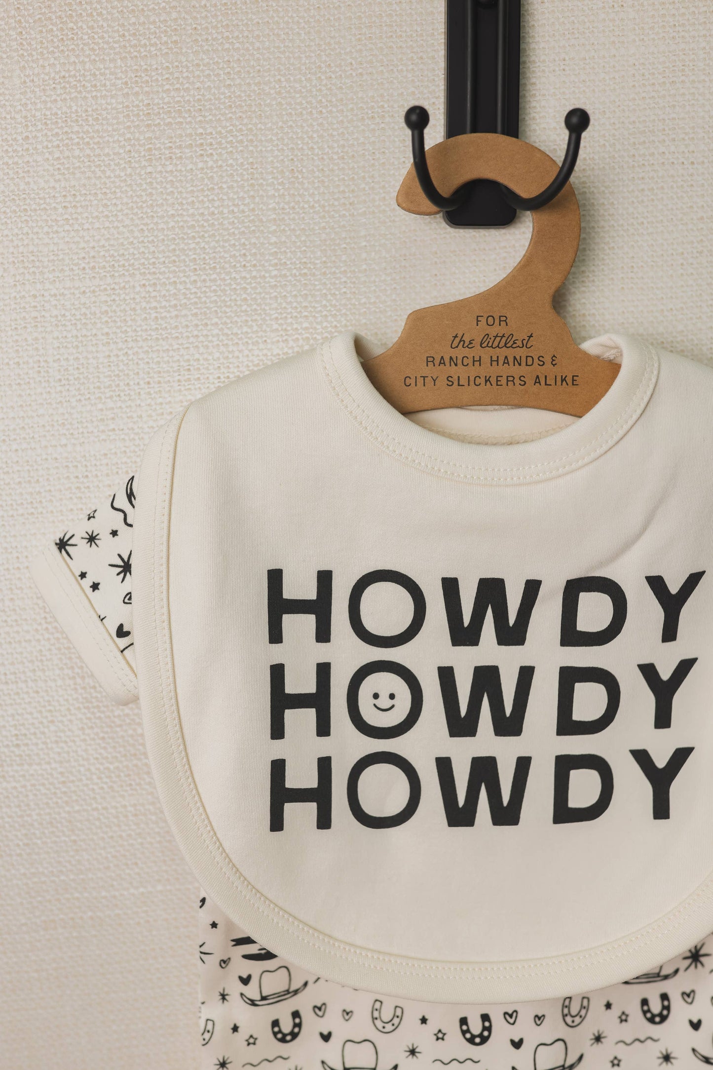 Ranch Hand & Happy Howdy Bib + Bodysuit Set