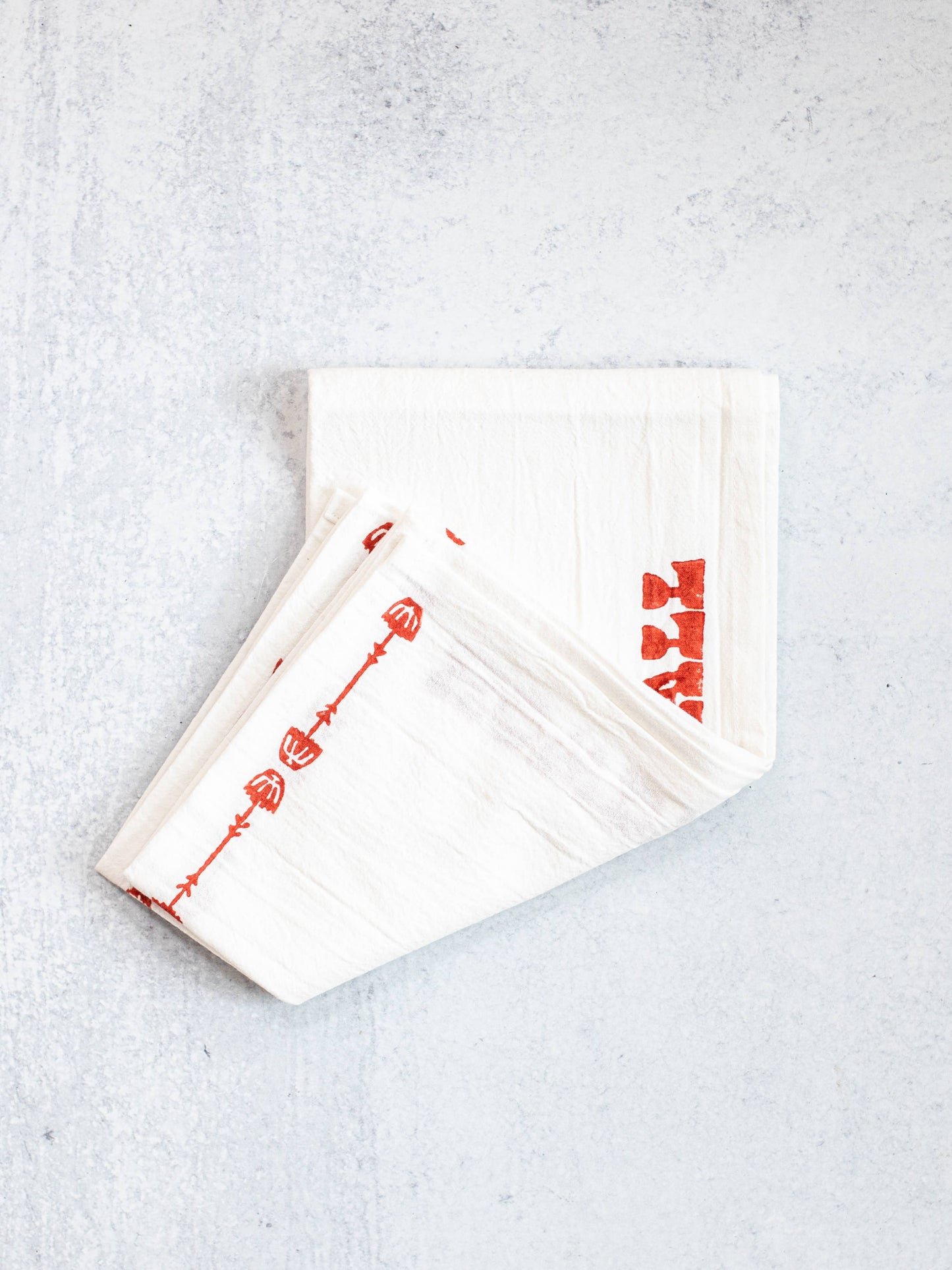 Tea Towel - Howdy, Terracotta