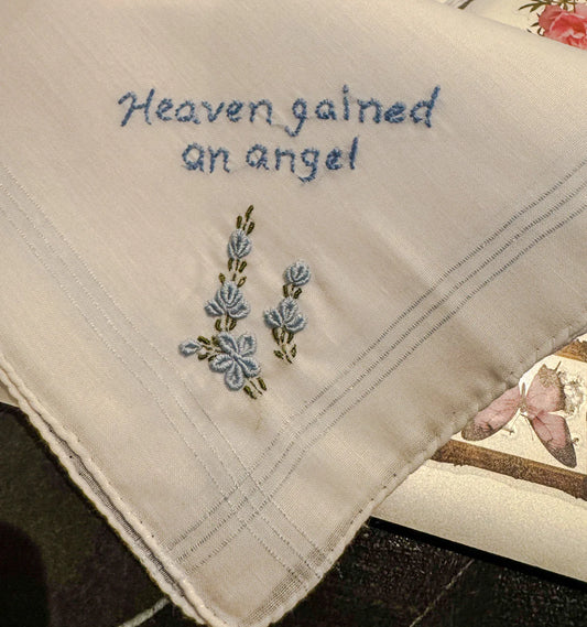 Hankie with Hand Embroidery