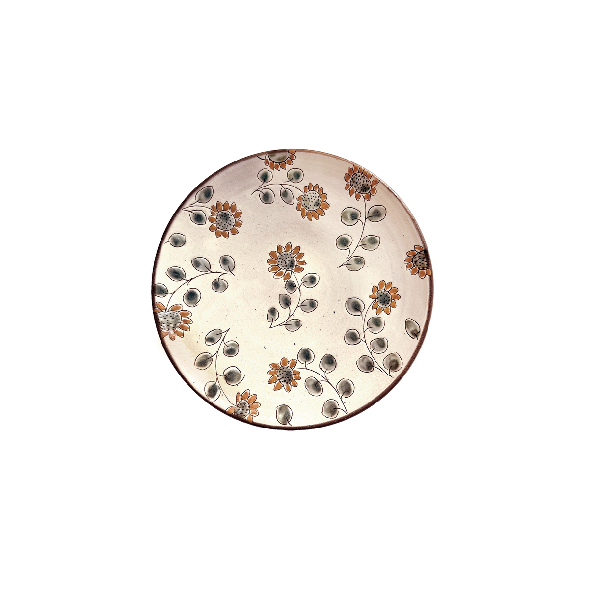 Sunflower Ceramic Plate: Medium / Scattered