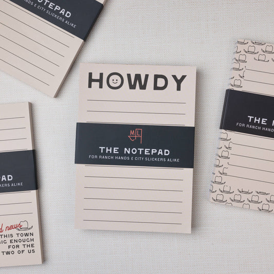 Happy Little Howdy Notepad