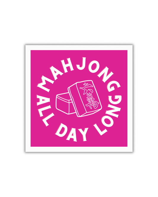 Mahjong All Day Long Paper Cocktail Napkins