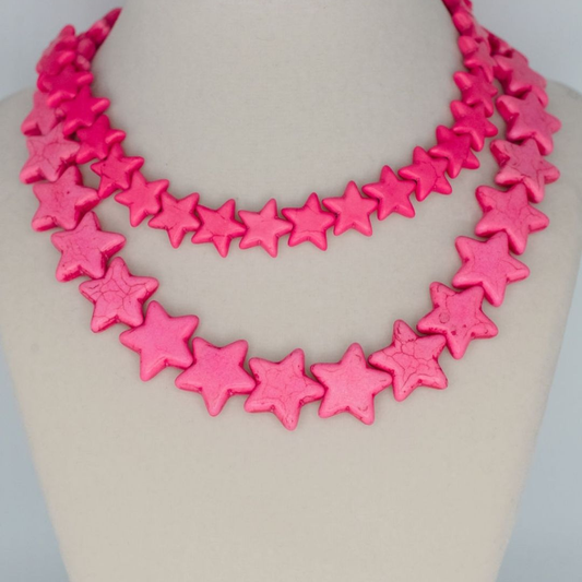 Star Necklace - Large - Bubblegum Pink: Large - Bubble Gum Pink / Necklace