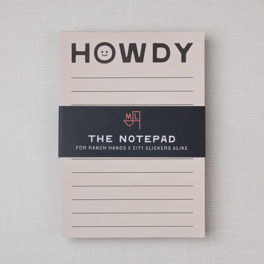 Happy Little Howdy Notepad