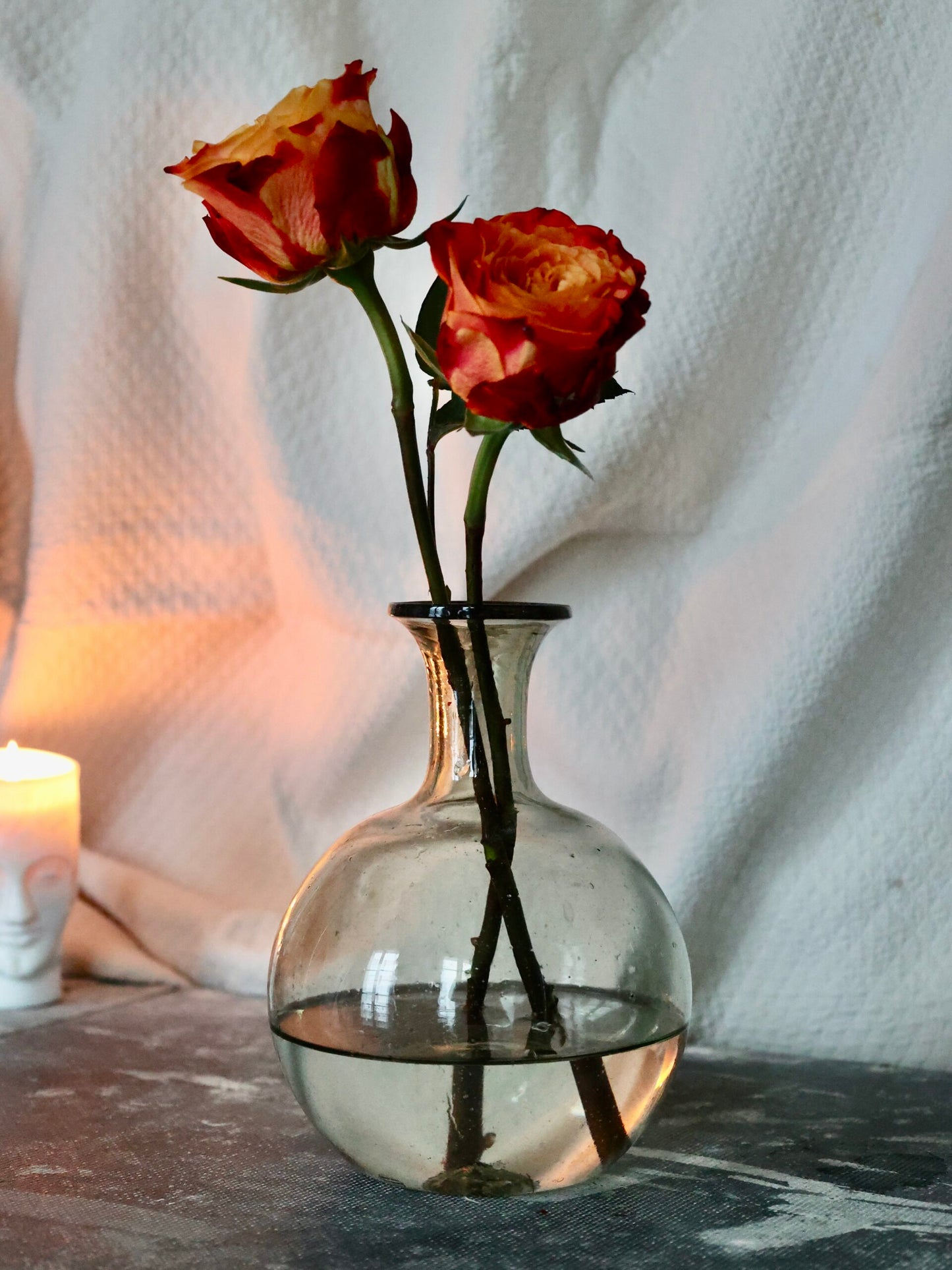 Bistrot Rond Fumé Vase or Carafe