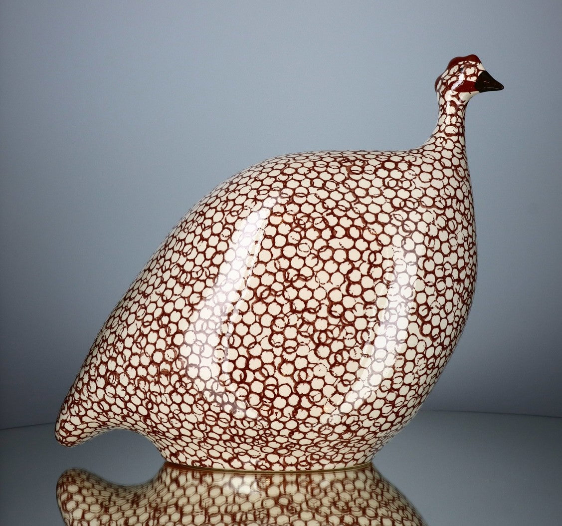 Guinea Fowl White Spotted Bordeaux