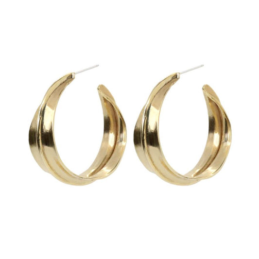 Bronze Sahara Ridge Hoop Earrings