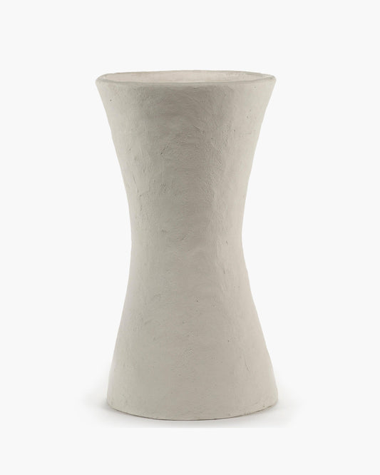 Vase L White Earth