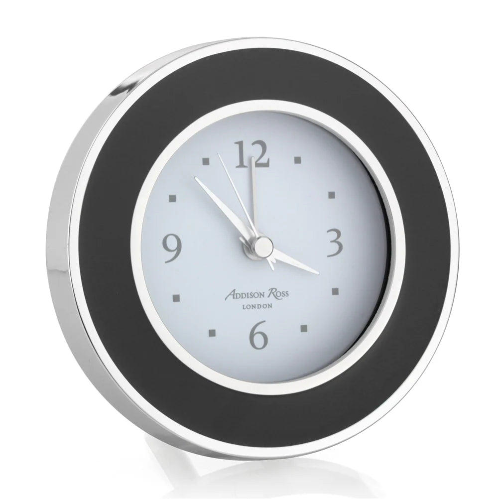Black & Silver Alarm Clock