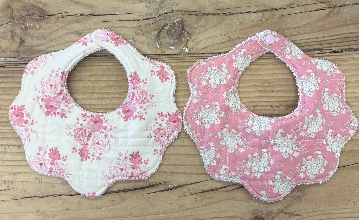 Scalloped Baby Bibs