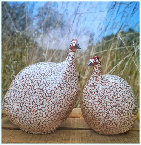 Guinea Fowl White Spotted Bordeaux