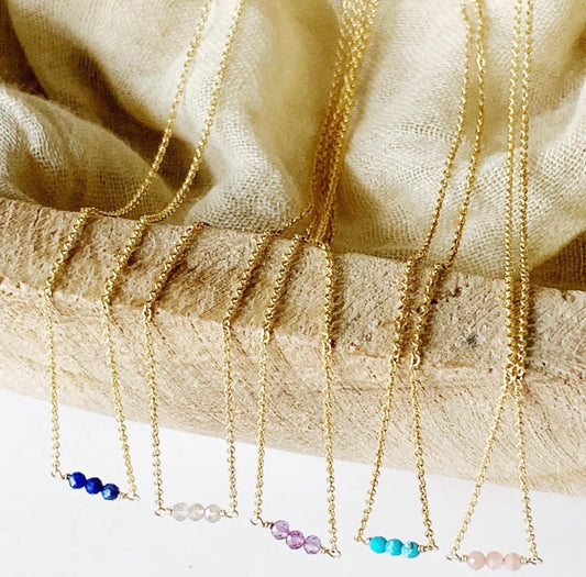 Three Stone Necklace