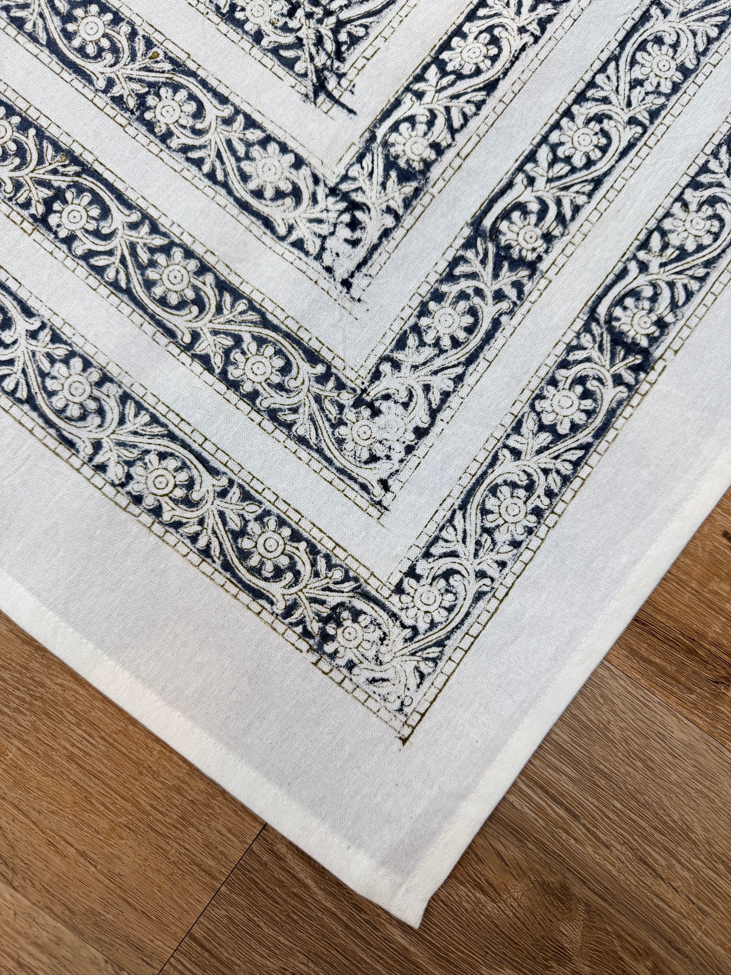 Hand Block Printed Square Table Cloth