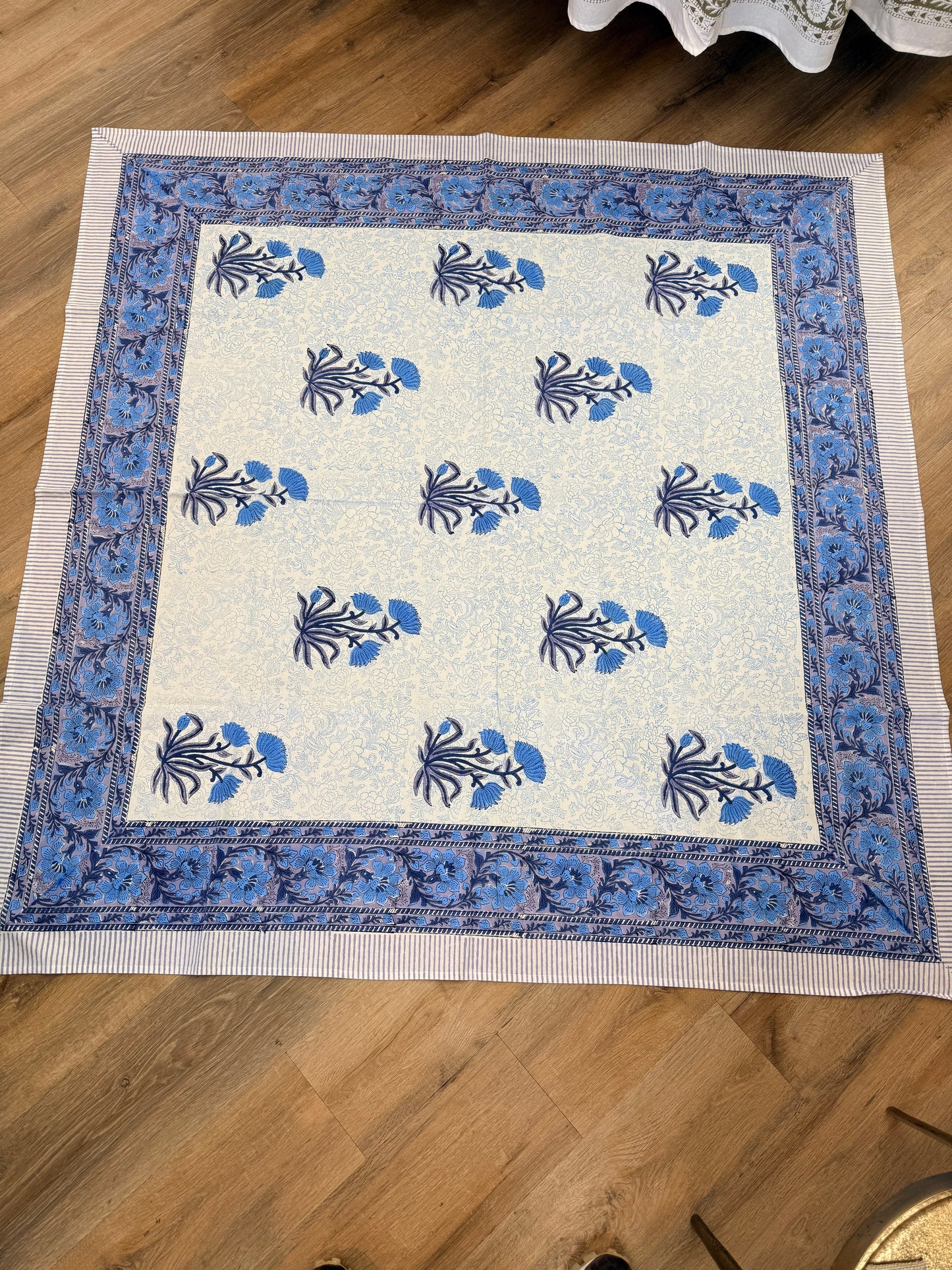 Hand Block Printed Square Table Cloth