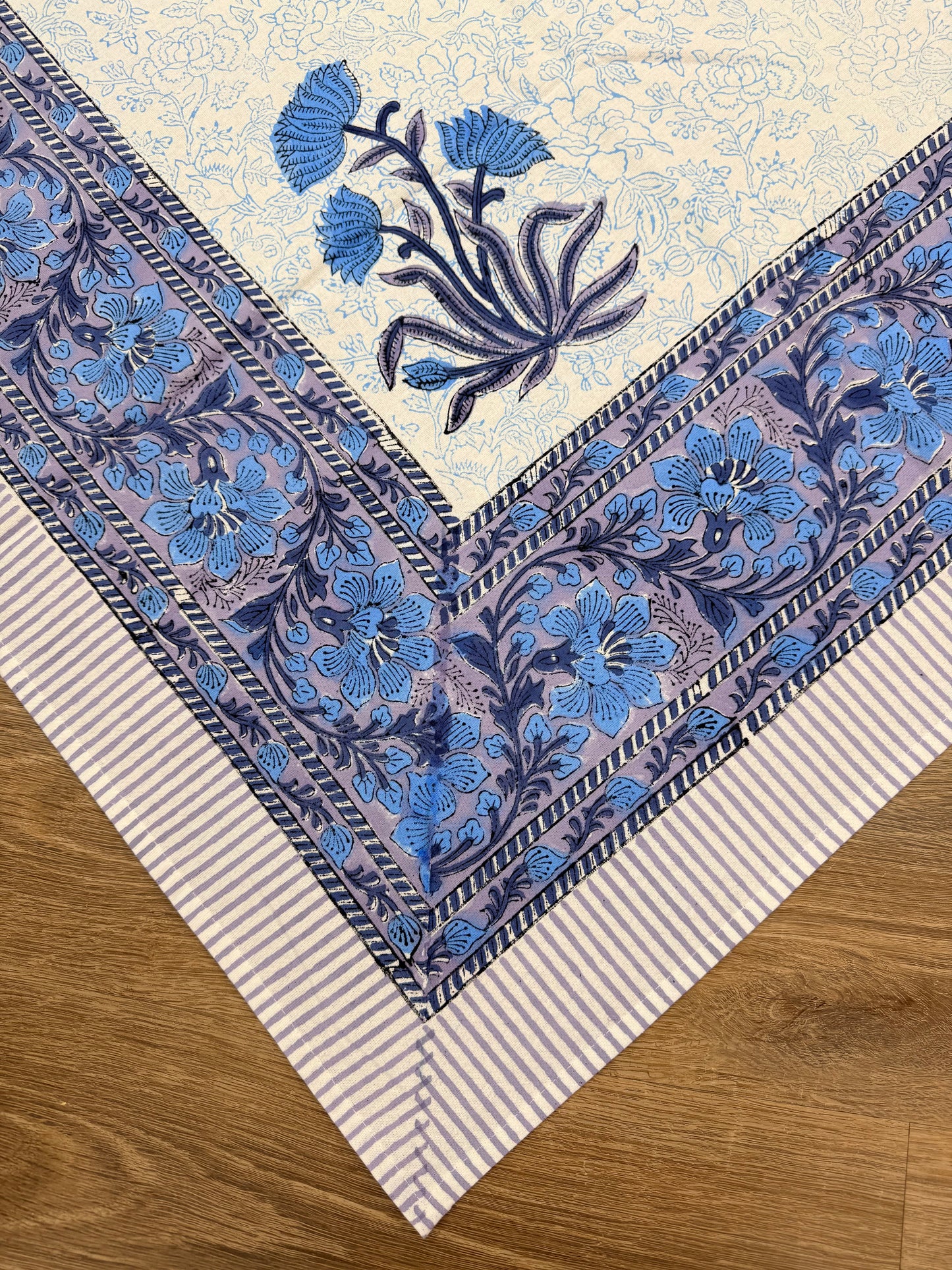 Hand Block Printed Square Table Cloth