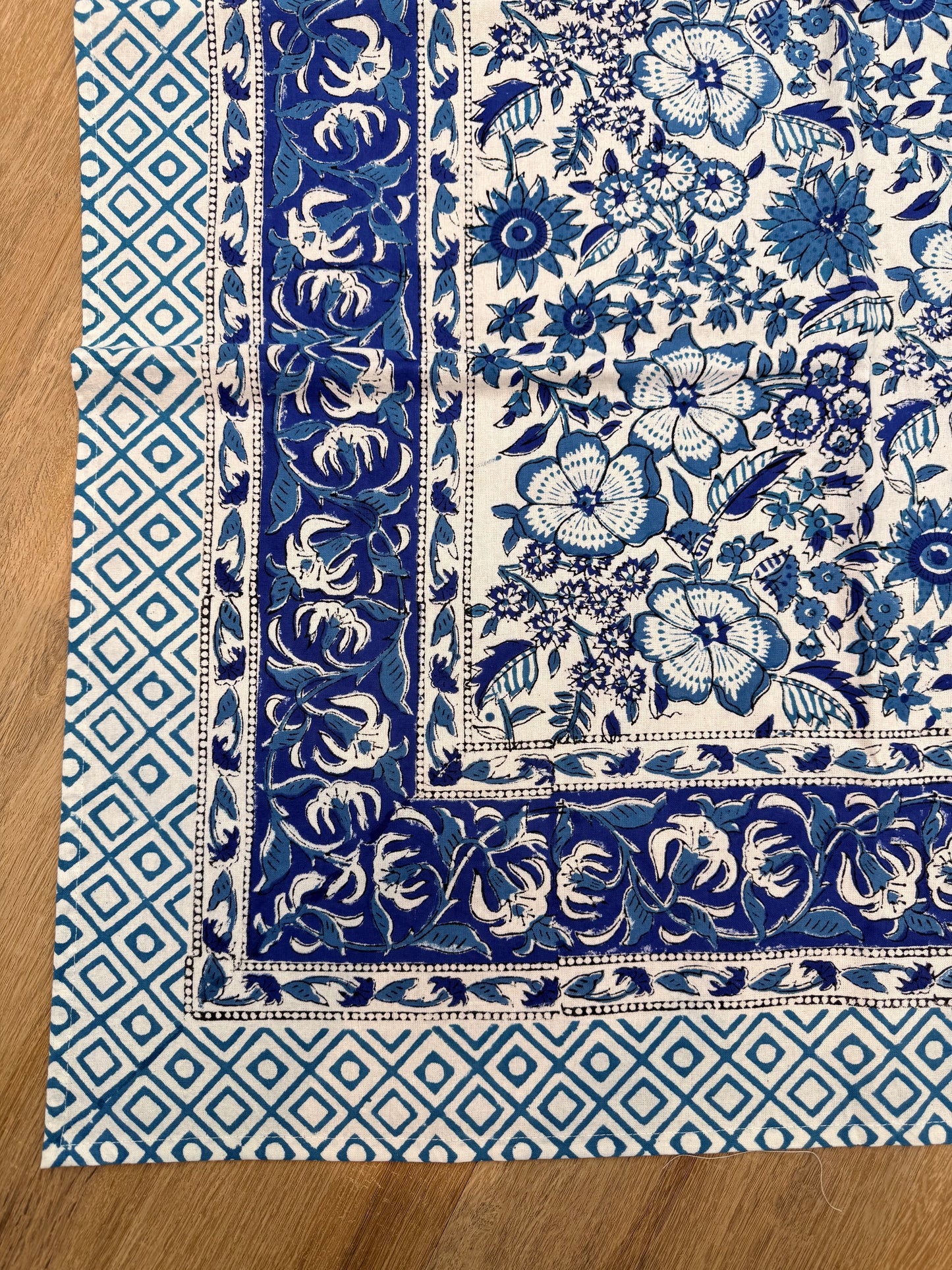 Hand Block Printed Square Table Cloth