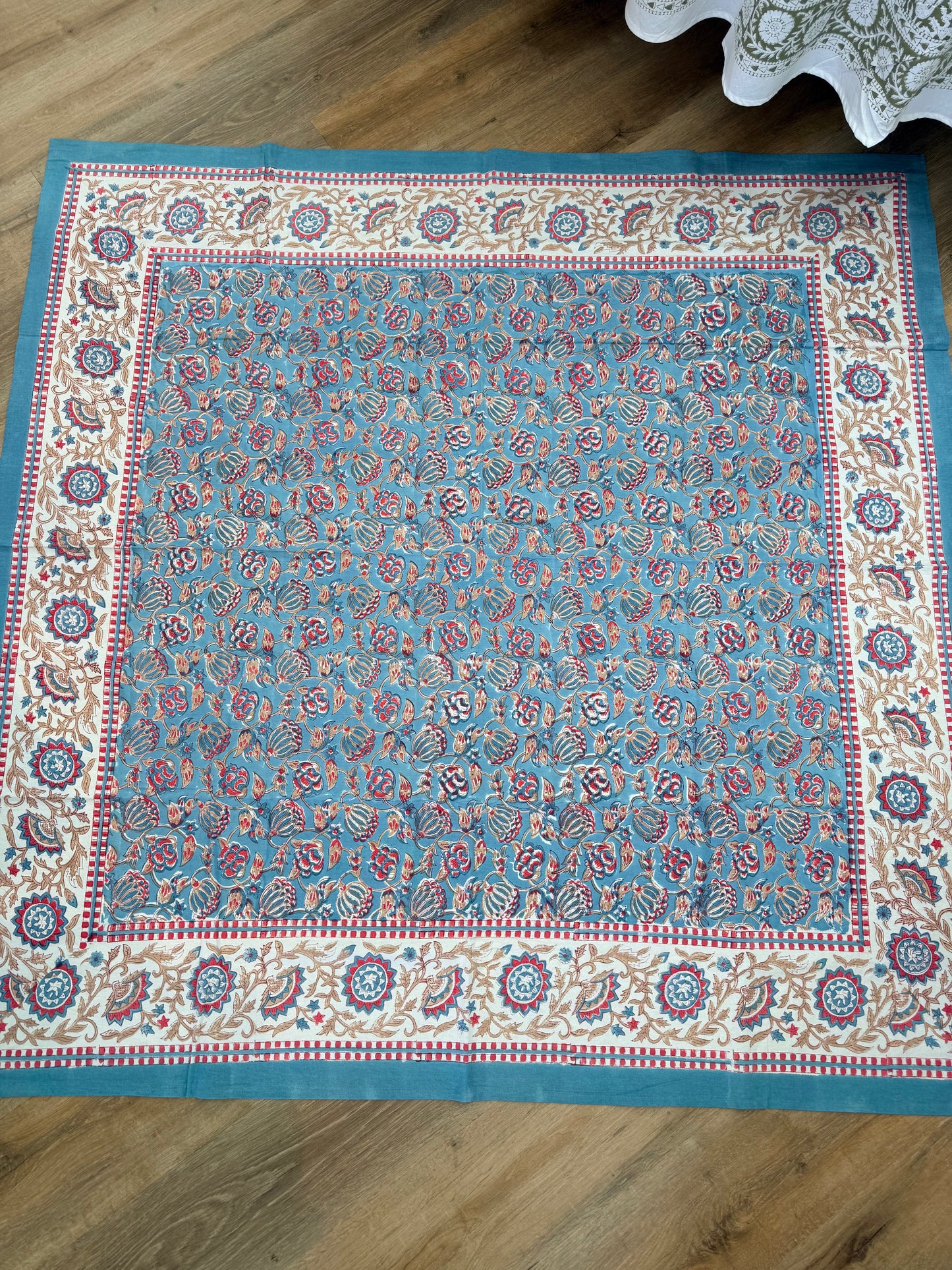 Hand Block Printed Square Table Cloth