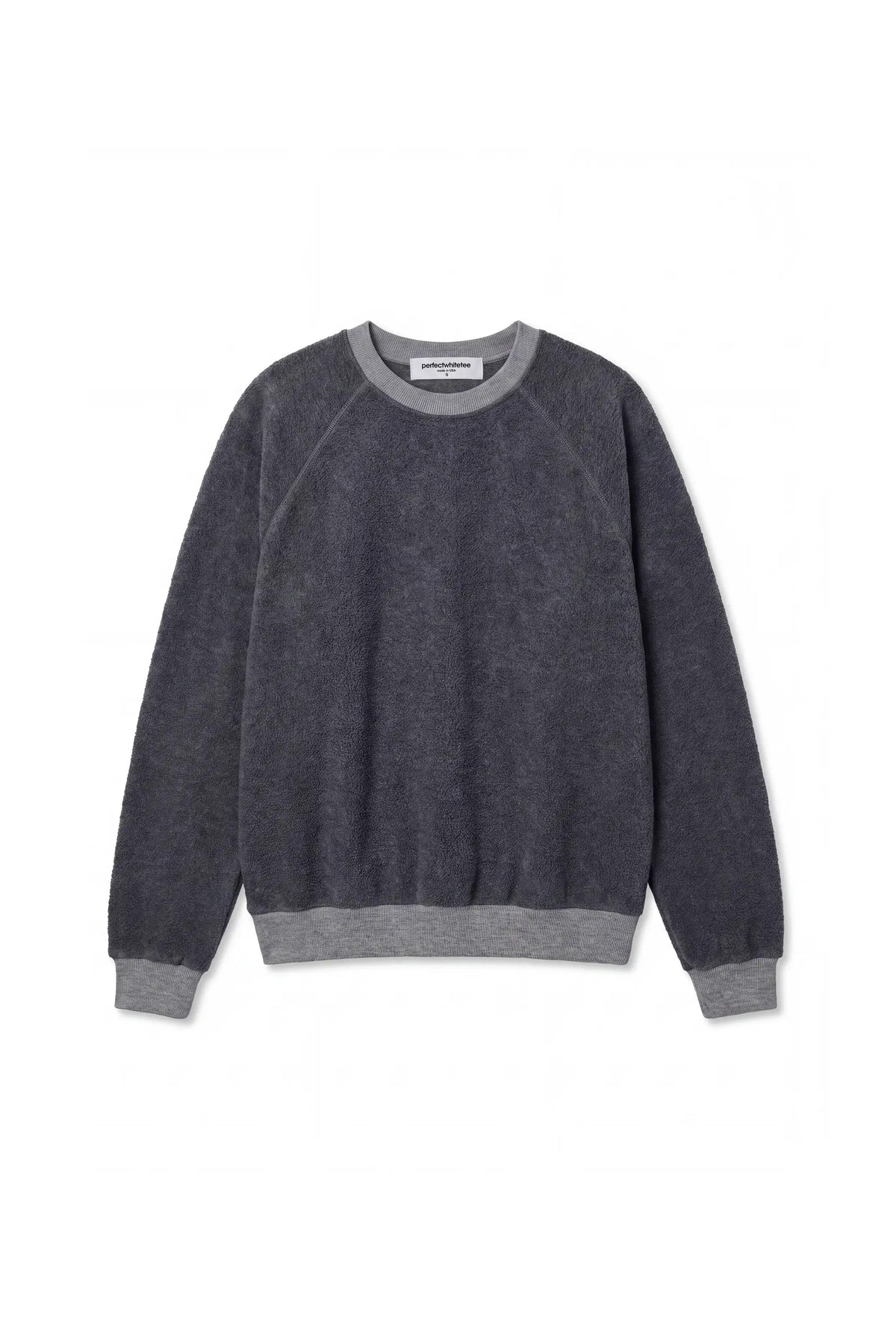 Oversized Ziggy Crewneck Sweater- Dark Heather Grey