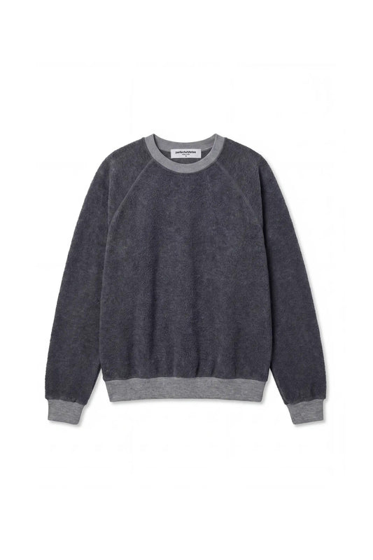 Oversized Ziggy Crewneck Sweater- Dark Heather Grey