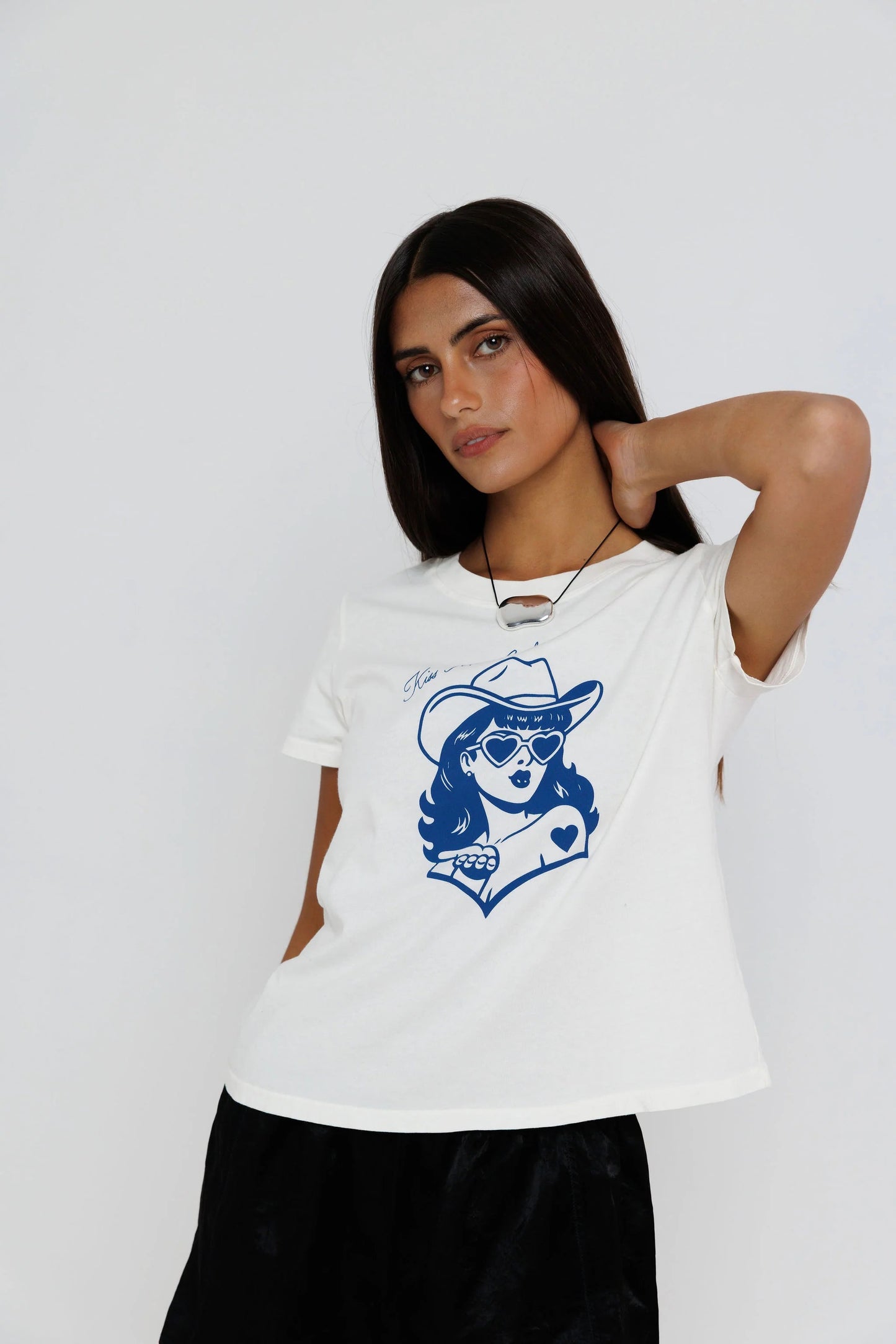 Kiss Me, Cowboy Crew Off White
