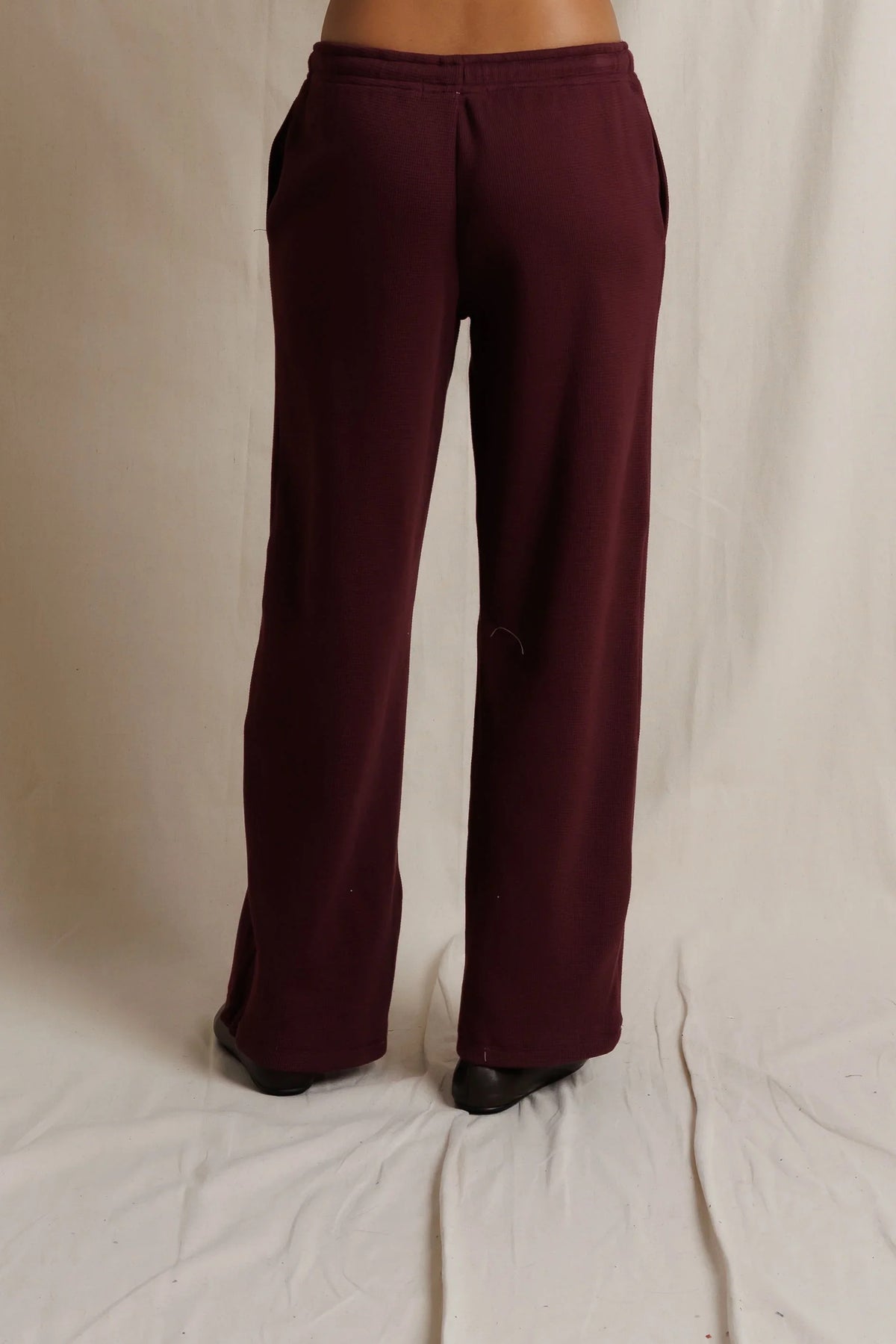 Zadie Cotton Pants- Cherry