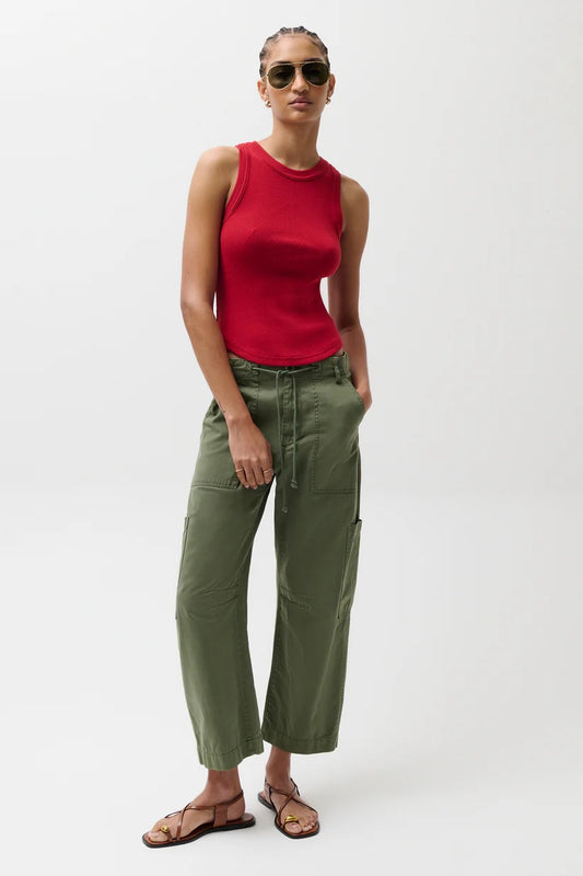 Sabrina Curved Utility Pant-Meadow