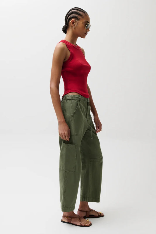 Sabrina Curved Utility Pant-Meadow