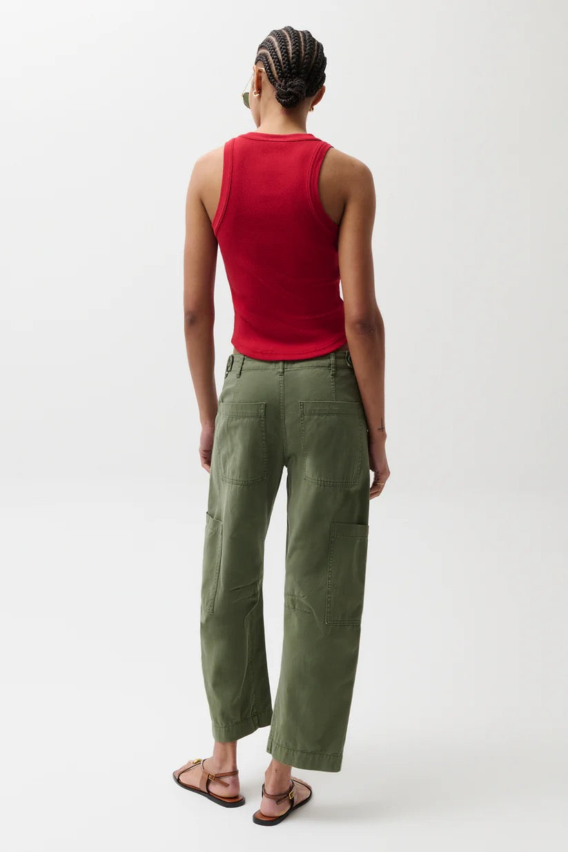 Sabrina Curved Utility Pant-Meadow