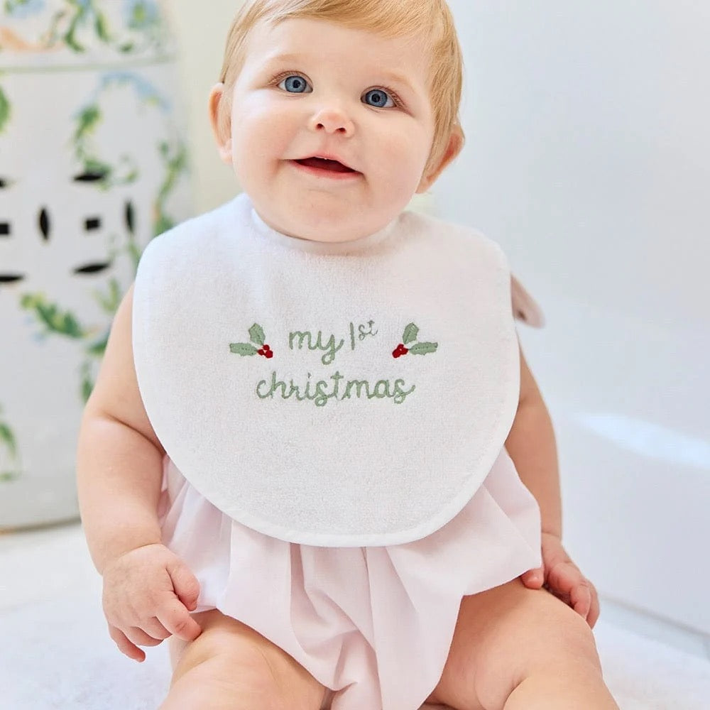 "My First Christmas" Baby Bib