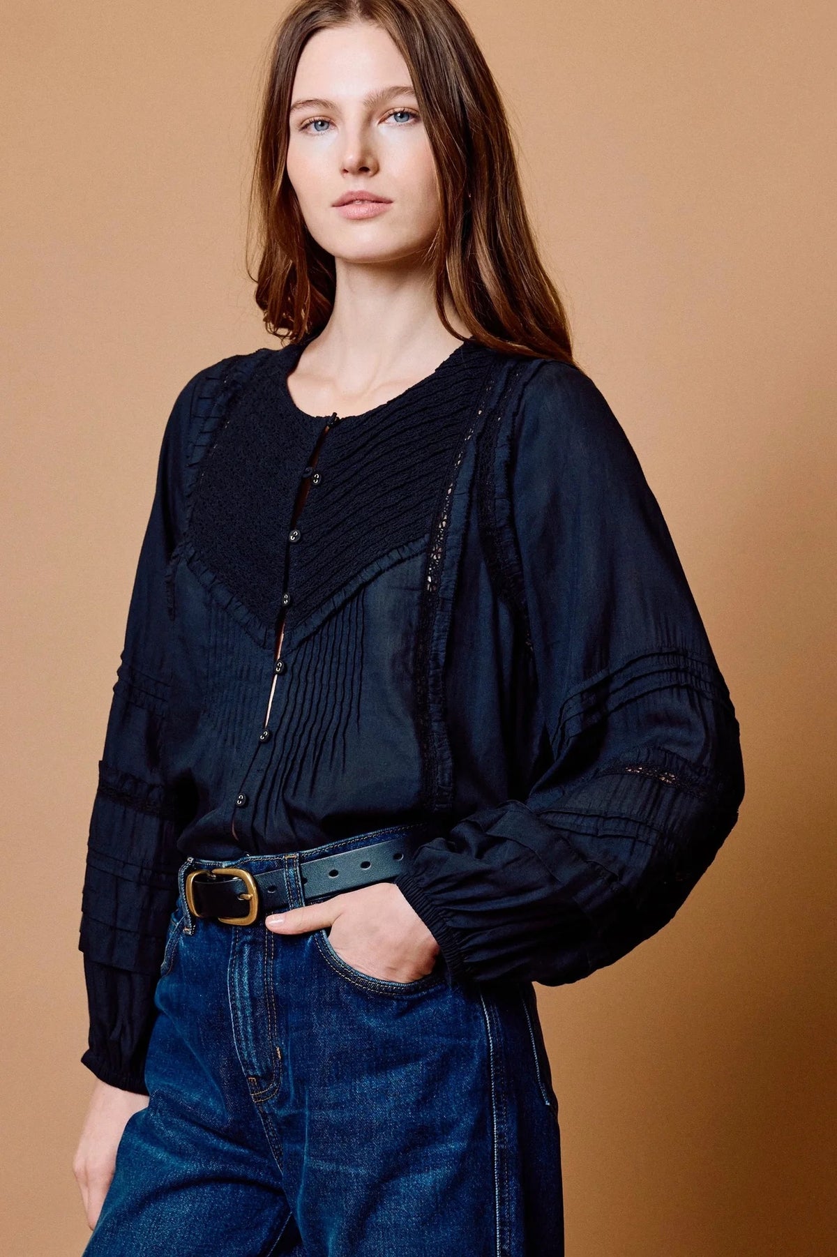 Theodora Top- Black