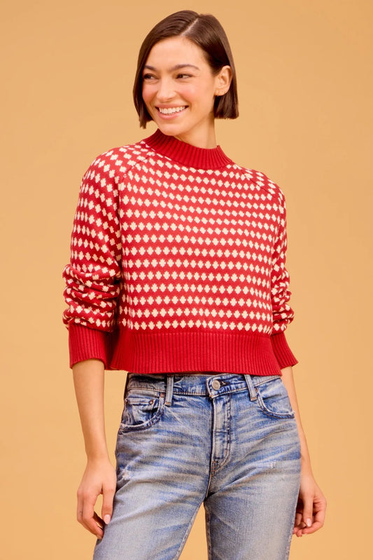 Marta Sweater- Crimson