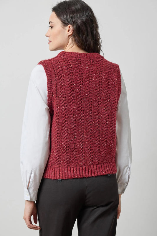 Mixed Media Tinsel Sweater- Port Tinsel