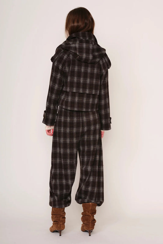 Camari Jacket- Brown Flannel