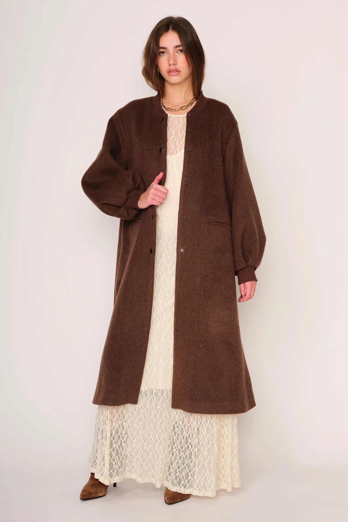 Cameron Coat- Coffee Brown