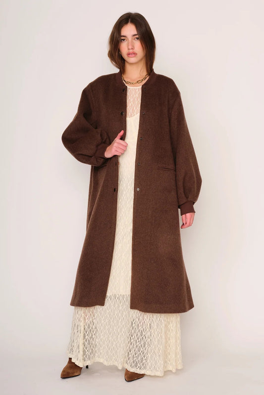 Cameron Coat- Coffee Brown