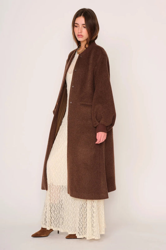 Cameron Coat- Coffee Brown