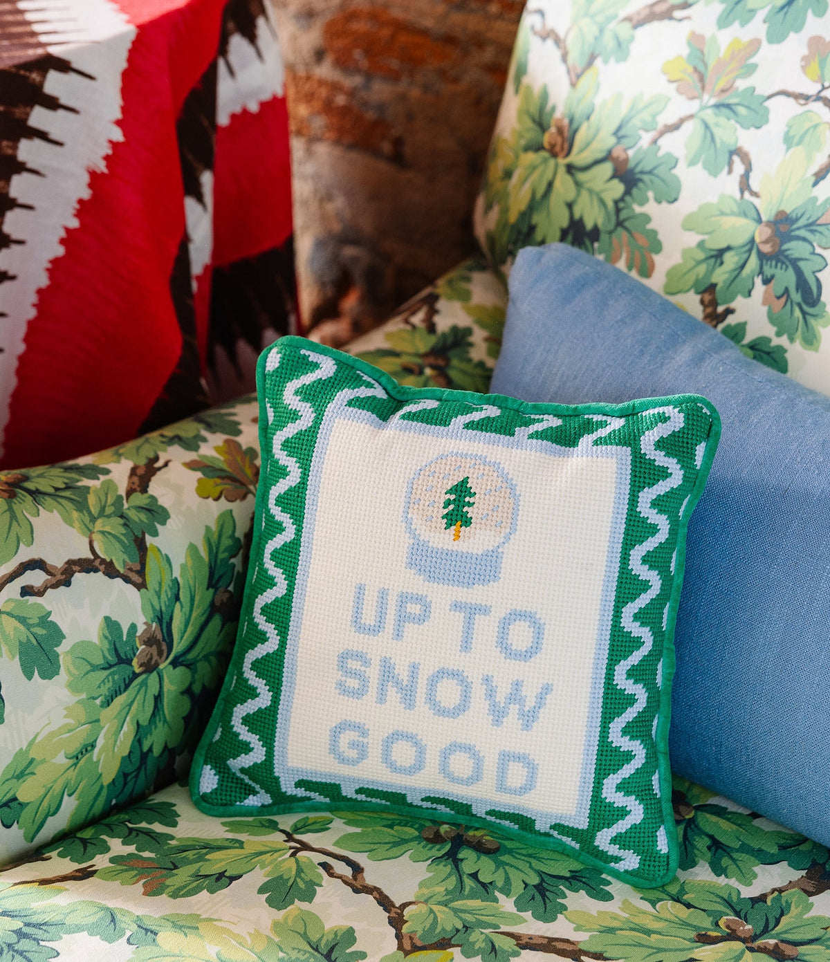 Christmas Needlepoint Pillow