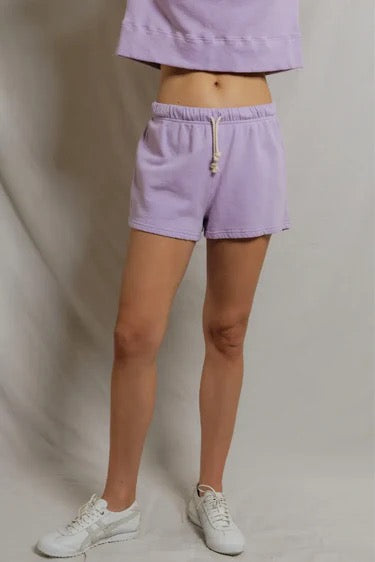 Layla French Terry Sweatshorts- Ultraviolet