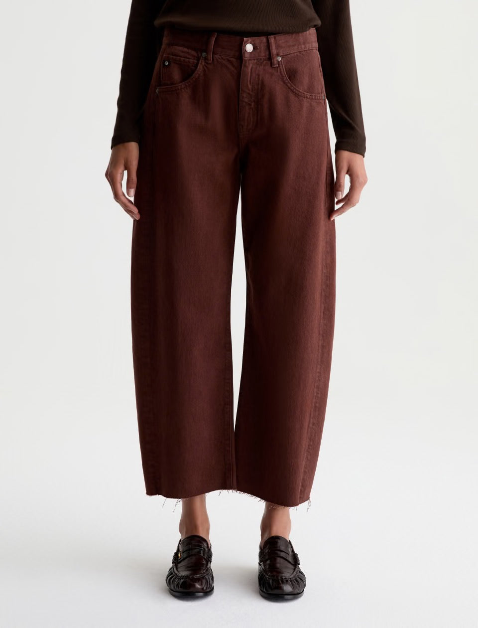 Hattie Crop- Chestnut