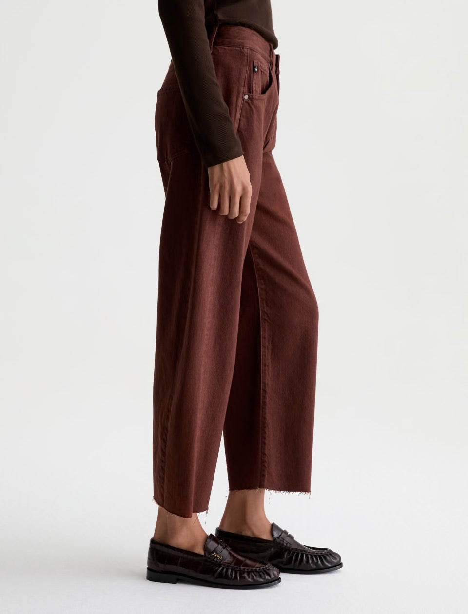 Hattie Crop- Chestnut