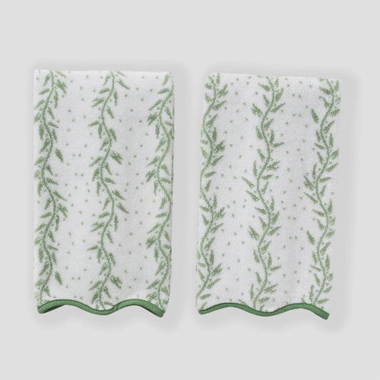 Patterned Hand Towel- Willow